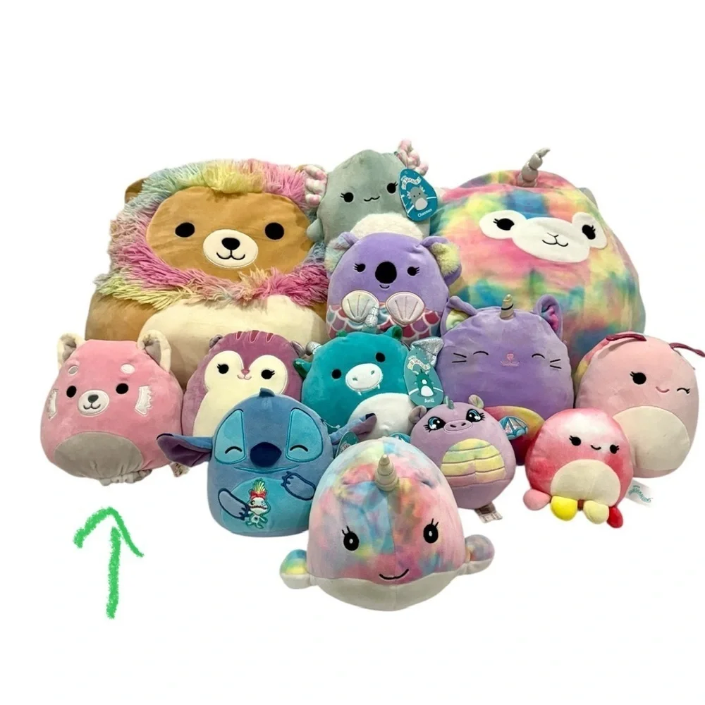 Squishmallows bundle of 13 some with tags one Flip a mellow BEST OFFER TAKE IT!